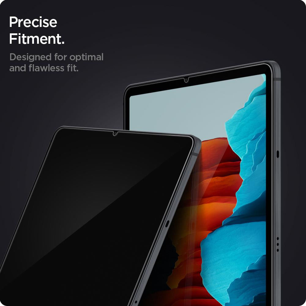 Spigen EZ Fit Glas.tR Samsung Galaxy Tab S7 Screen Protector afbeelding 7