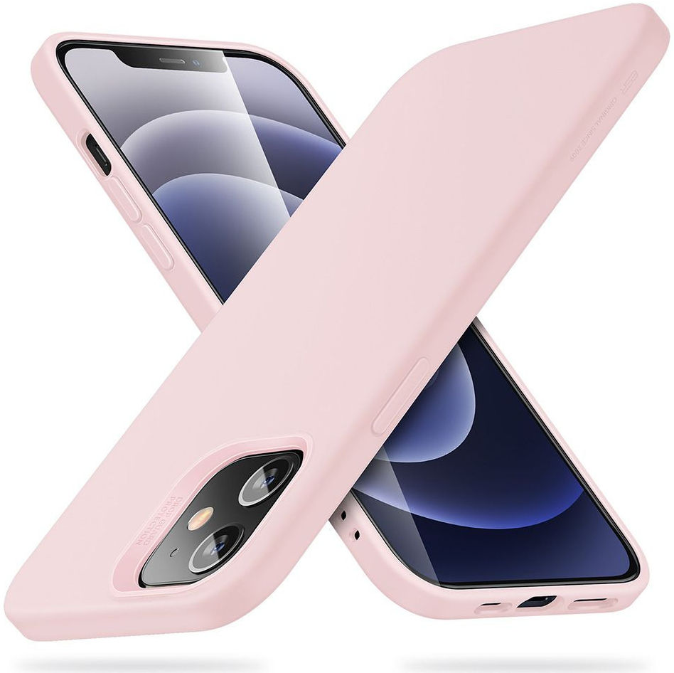 ESR Cloud Apple iPhone 12 Mini Hoesje Siliconen Back Cover Roze afbeelding 5