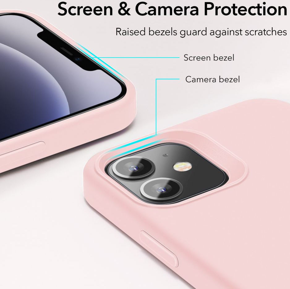 ESR Cloud Apple iPhone 12 Mini Hoesje Siliconen Back Cover Roze afbeelding 9