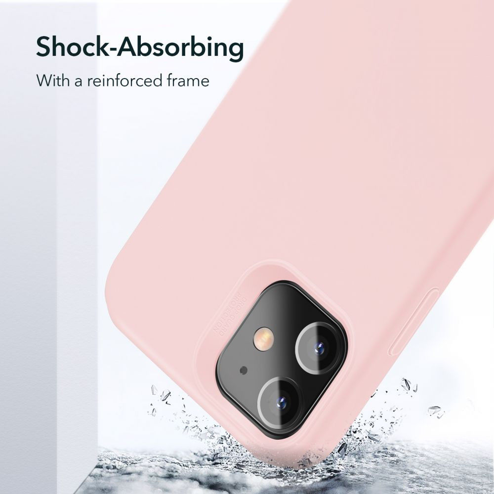 ESR Cloud Apple iPhone 12 Mini Hoesje Siliconen Back Cover Roze afbeelding 10