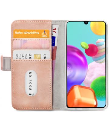 Mobilize Elite Gelly Wallet Samsung Galaxy A41 Hoesje Book Case Roze Hoesjes