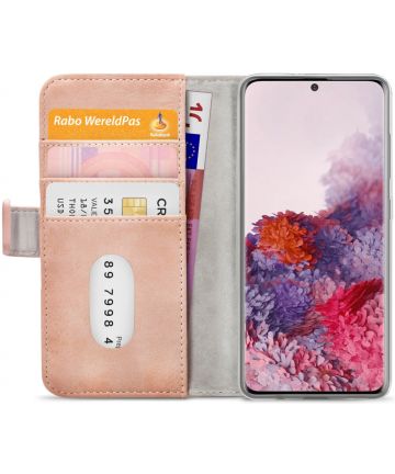 Mobilize Elite Gelly Wallet Samsung Galaxy S20 Hoesje Book Case Roze Hoesjes