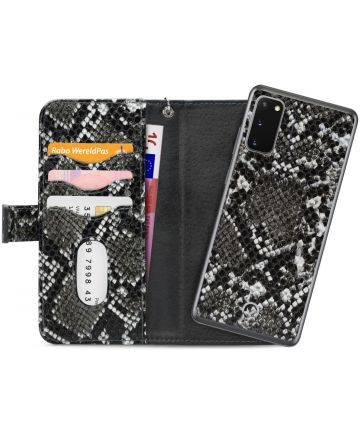 Mobilize Gelly Wallet Zipper Samsung Galaxy S20 Hoesje Black Snake Hoesjes