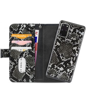 Mobilize Gelly Wallet Zipper Samsung S20 Plus Hoesje Black Snake Hoesjes