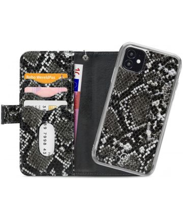 Mobilize Gelly Wallet Zipper Apple iPhone 12 Mini Hoesje Black Snake Hoesjes