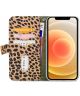 Mobilize Gelly Wallet Zipper iPhone 12 / 12 Pro Hoesje Olive Leopard