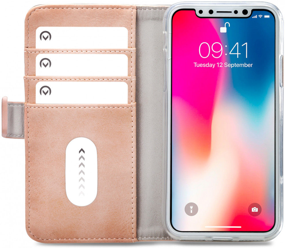 Mobilize Elite Gelly Wallet Apple iPhone XS / X Hoesje Book Case Roze afbeelding 1