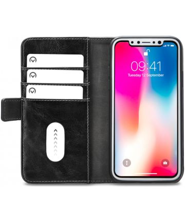 Mobilize Elite Gelly Wallet Apple iPhone XS / X Hoesje Book Case Zwart Hoesjes