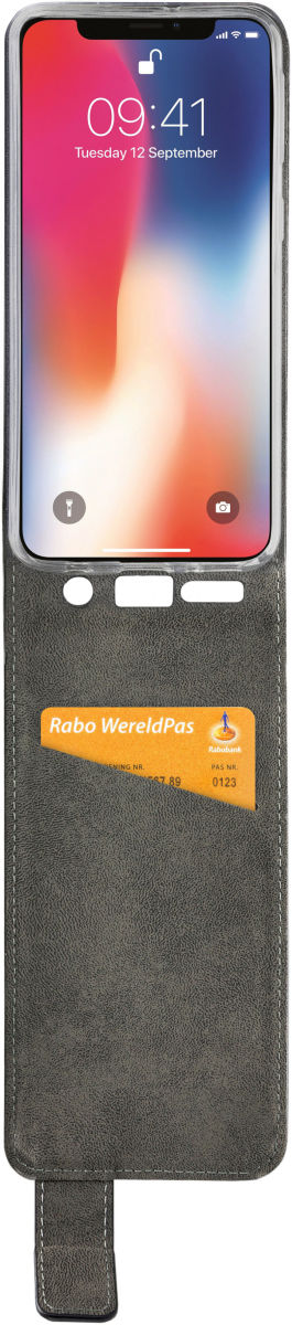 Mobilize Classic Gelly Flip Case Apple iPhone XS / X Hoesje Zwart afbeelding 1