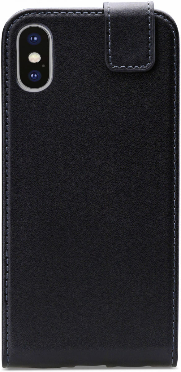 Mobilize Classic Gelly Flip Case Apple iPhone XS / X Hoesje Zwart afbeelding 2