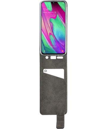 Mobilize Classic Gelly Flip Case Samsung Galaxy A40 Hoesje Zwart Hoesjes