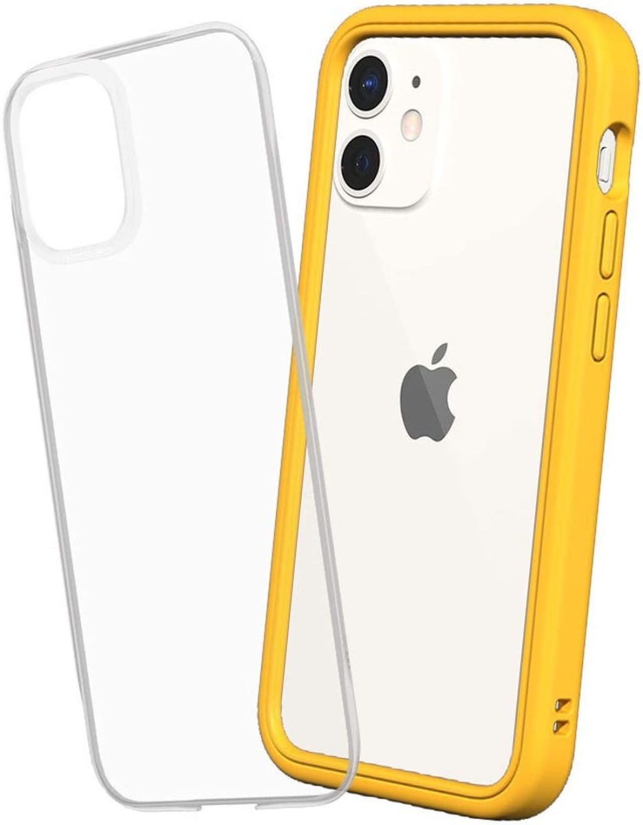 RhinoShield Mod NX Apple iPhone 12 Mini Hoesje Bumper Geel afbeelding 1