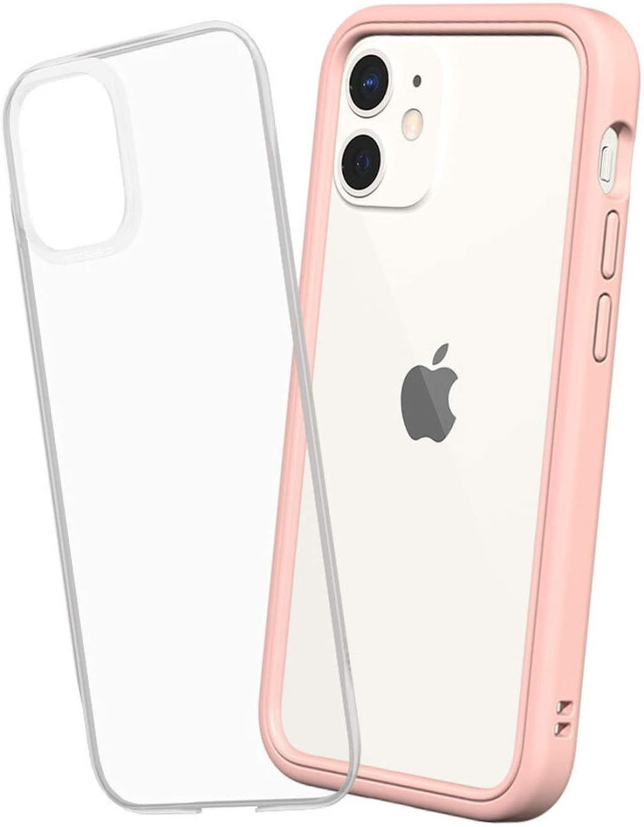 RhinoShield Mod NX Apple iPhone 12 Mini Hoesje Bumper Roze afbeelding 1