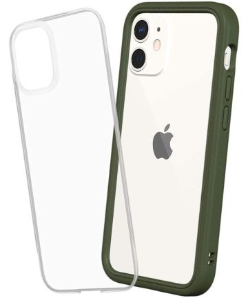 RhinoShield Mod NX Apple iPhone 12 Mini Hoesje Bumper Groen Hoesjes