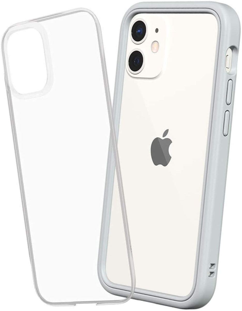 RhinoShield Mod NX Apple iPhone 12 Mini Hoesje Bumper Grijs afbeelding 1