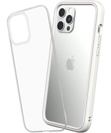 RhinoShield Mod NX Apple iPhone 12 Pro Max Hoesje Transparant/Wit Hoesjes
