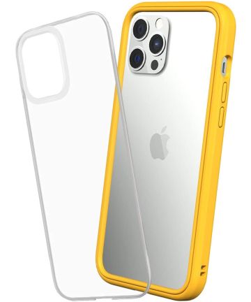 RhinoShield Mod NX Apple iPhone 12 Pro Max Hoesje Transparant/Geel Hoesjes