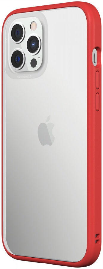 RhinoShield Mod NX Apple iPhone 12 Pro Max Hoesje Transparant/Rood afbeelding 2