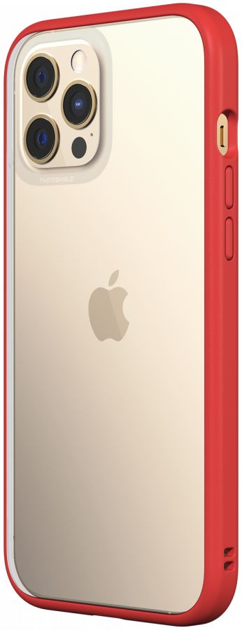RhinoShield Mod NX Apple iPhone 12 Pro Max Hoesje Transparant/Rood afbeelding 4