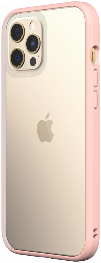 RhinoShield Mod NX Apple iPhone 12 Pro Max Hoesje Transparant/Roze afbeelding 4