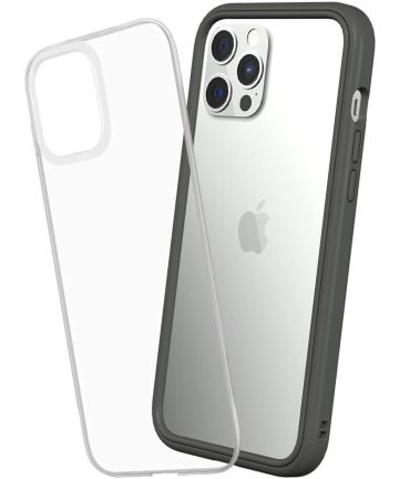 RhinoShield Mod NX Apple iPhone 12 Pro Max Hoesje Transparant/Grey Hoesjes