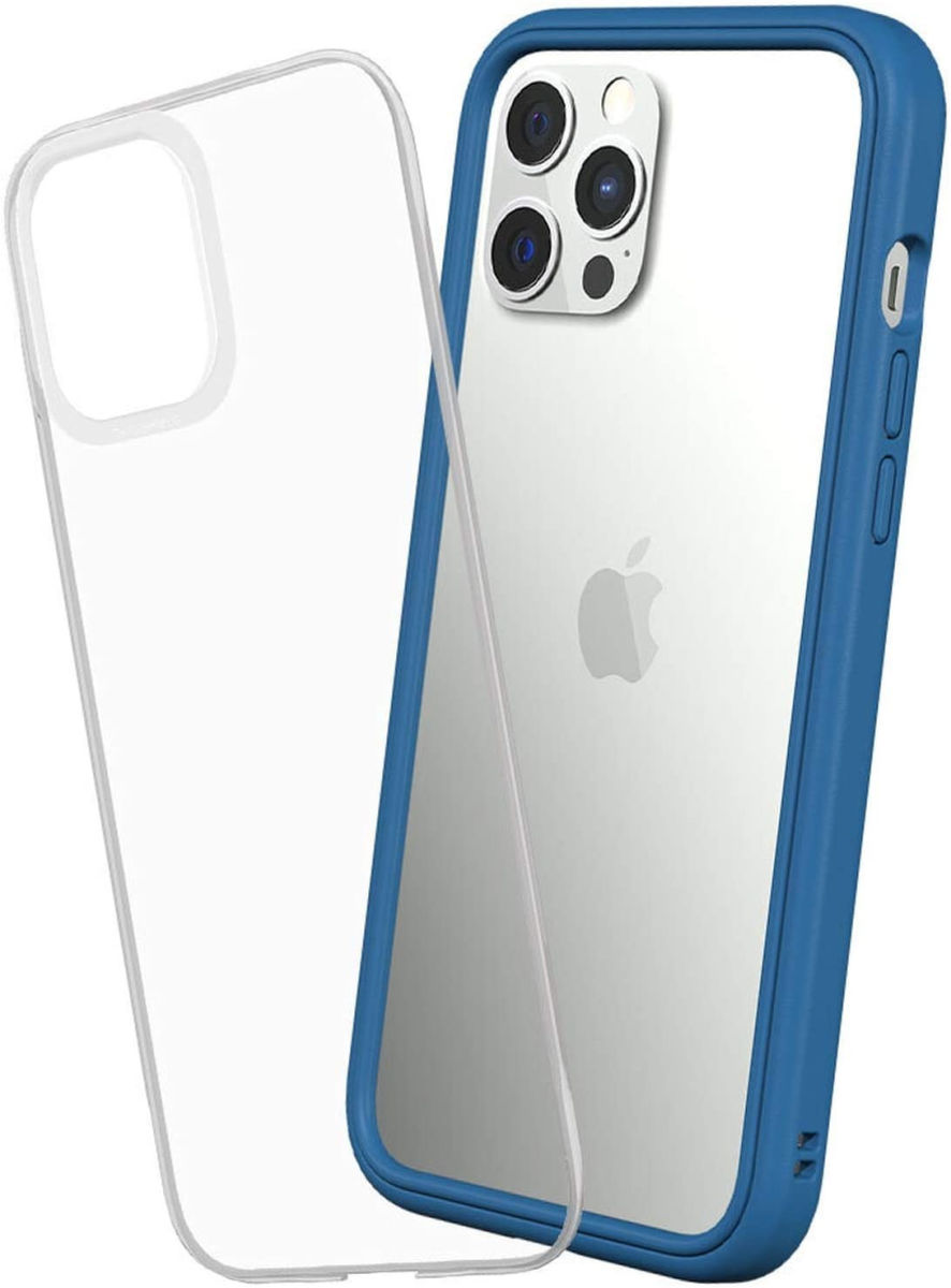 RhinoShield Mod NX Apple iPhone 12 Pro Max Hoesje Transparant/Blauw afbeelding 1