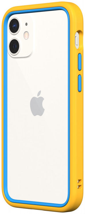 RhinoShield CrashGuard NX Apple iPhone 12 Mini Hoesje Geel/Blauw afbeelding 1