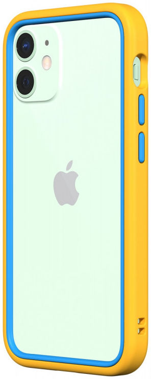 RhinoShield CrashGuard NX Apple iPhone 12 Mini Hoesje Geel/Blauw afbeelding 7