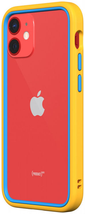 RhinoShield CrashGuard NX Apple iPhone 12 Mini Hoesje Geel/Blauw afbeelding 8