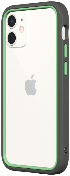 RhinoShield CrashGuard NX Apple iPhone 12 Mini Hoesje Grijs/Groen afbeelding 1
