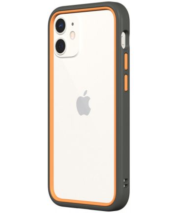 RhinoShield CrashGuard NX Apple iPhone 12 Mini Hoesje Grijs/Oranje Hoesjes