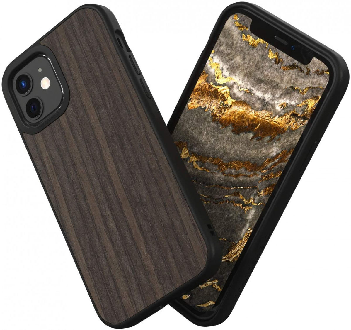 RhinoShield SolidSuit Apple iPhone 12 Mini Hoesje Black Oak afbeelding 1