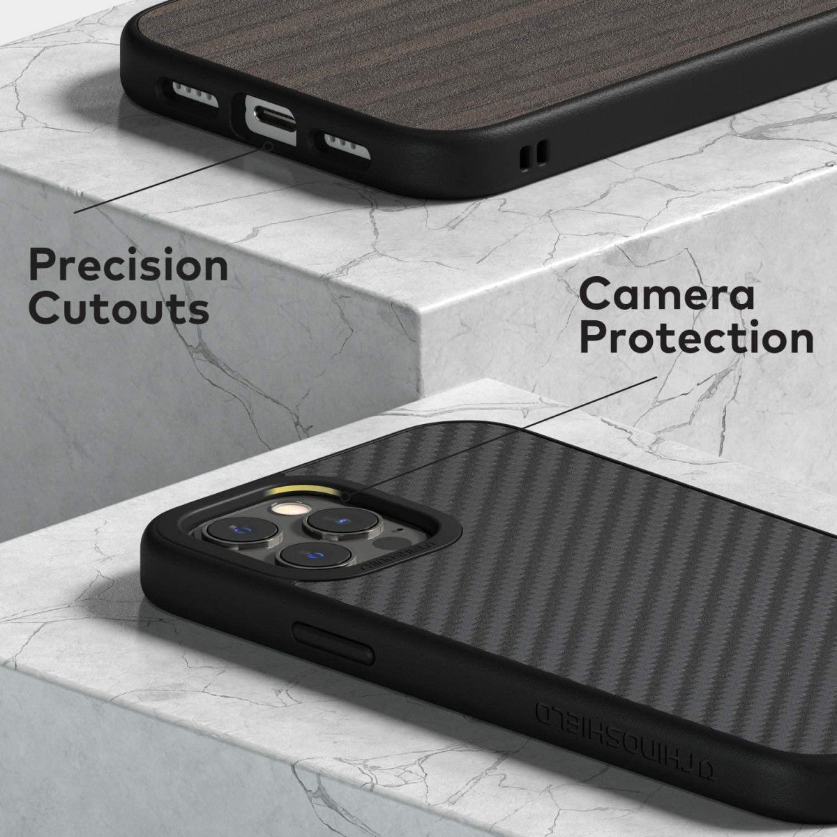 RhinoShield SolidSuit Apple iPhone 12 Pro Max Hoesje Black Oak afbeelding 5