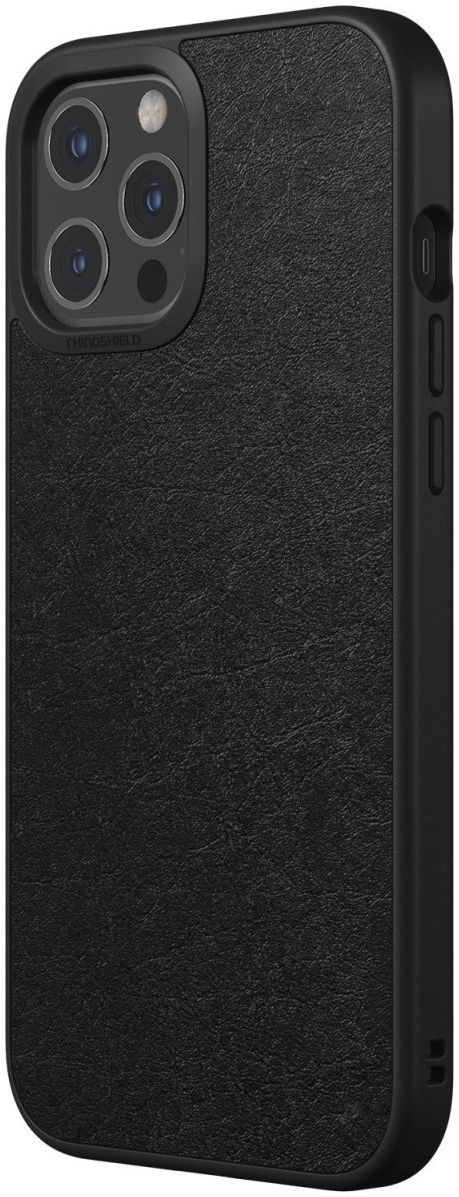 RhinoShield SolidSuit Apple iPhone 12 Pro Max Hoesje Leer Zwart afbeelding 2