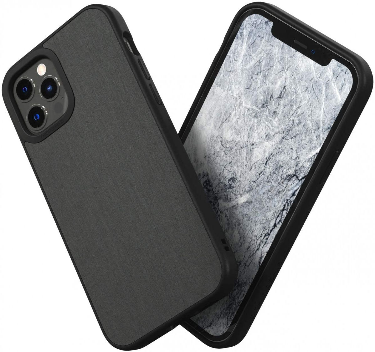 RhinoShield SolidSuit Apple iPhone 12 Pro Max Hoesje Brushed Steel afbeelding 1