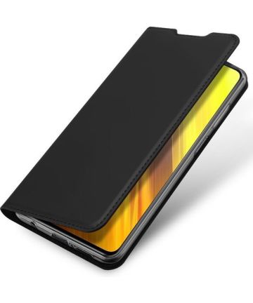 Dux Ducis Skin Pro Series Xiaomi Poco X3 / X3 Pro Hoesje Wallet Zwart Hoesjes