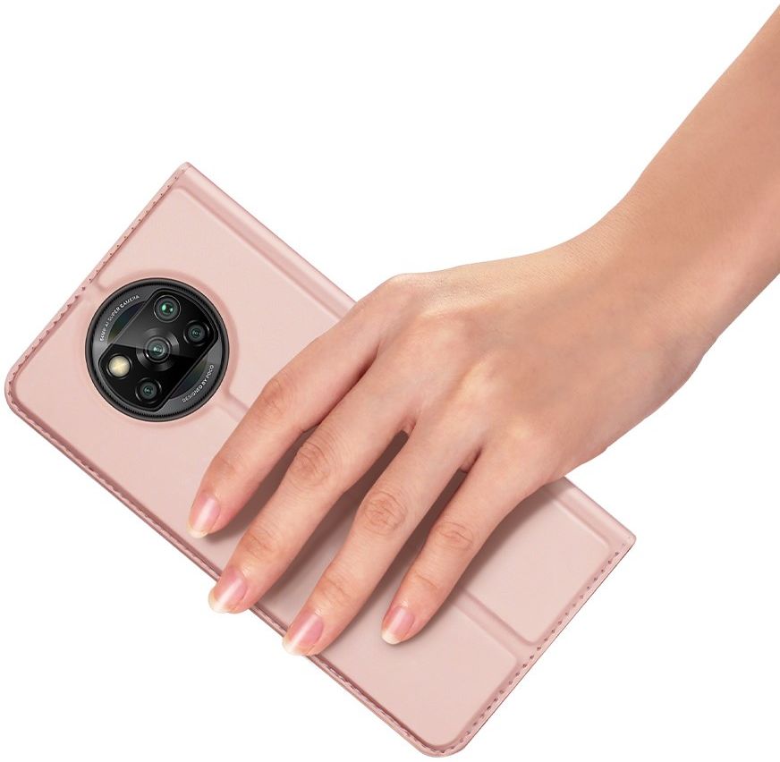 Dux Ducis Skin Pro Series Xiaomi Poco X3 / X3 Pro Hoesje Wallet Roze afbeelding 5