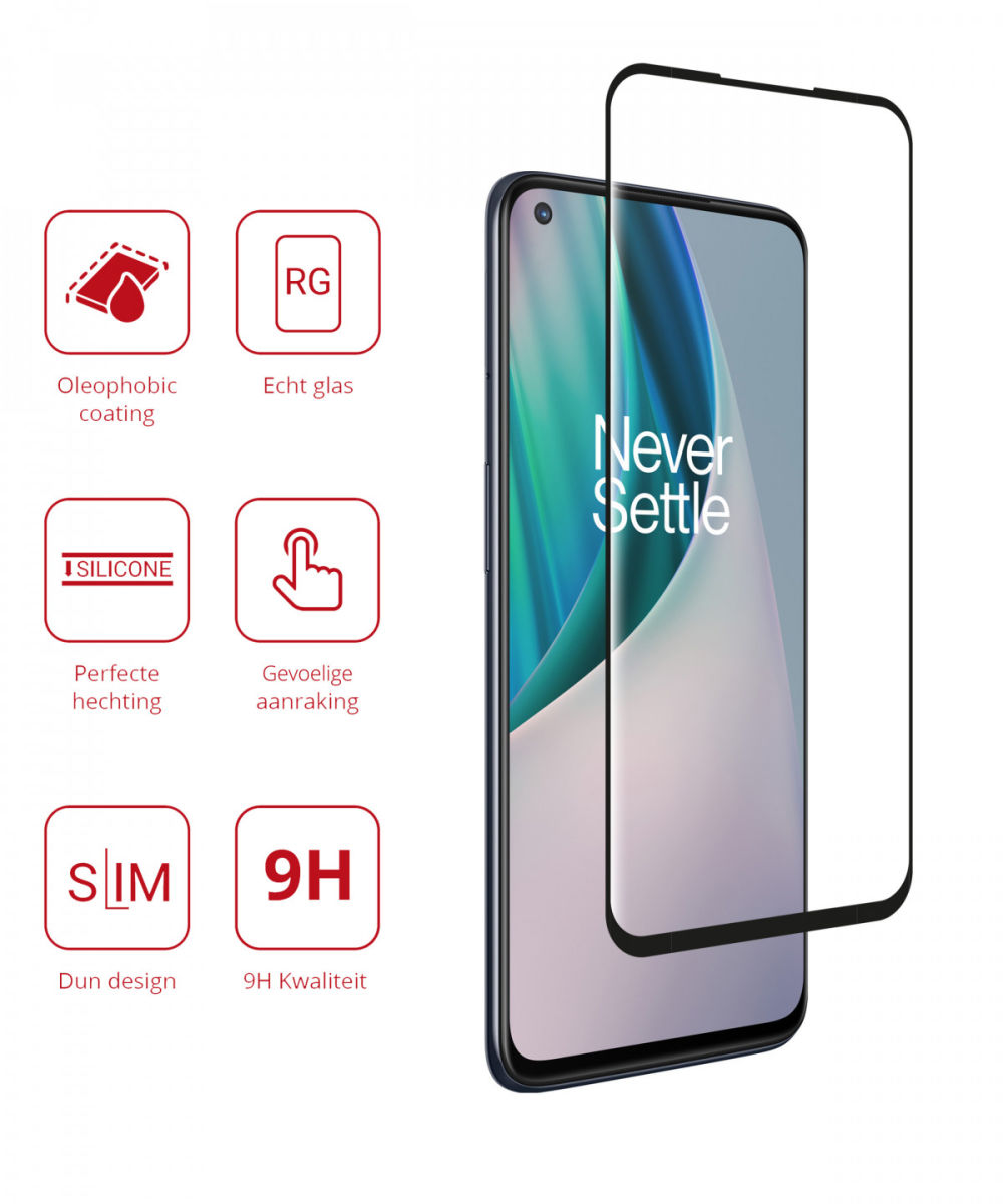 Rosso OnePlus Nord N10 9H Tempered Glass Screen Protector afbeelding 2