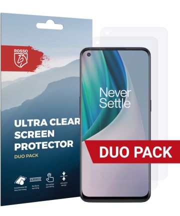 Rosso OnePlus Nord N10 Ultra Clear Screen Protector Duo Pack Screen Protectors