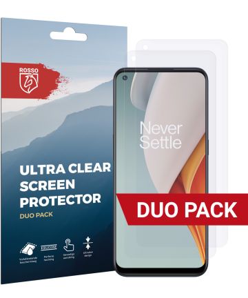 Rosso OnePlus Nord N100 Ultra Clear Screen Protector Duo Pack Screen Protectors
