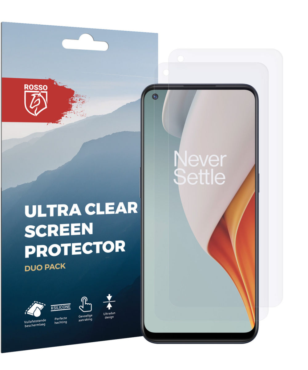 Rosso OnePlus Nord N100 Ultra Clear Screen Protector Duo Pack afbeelding 10