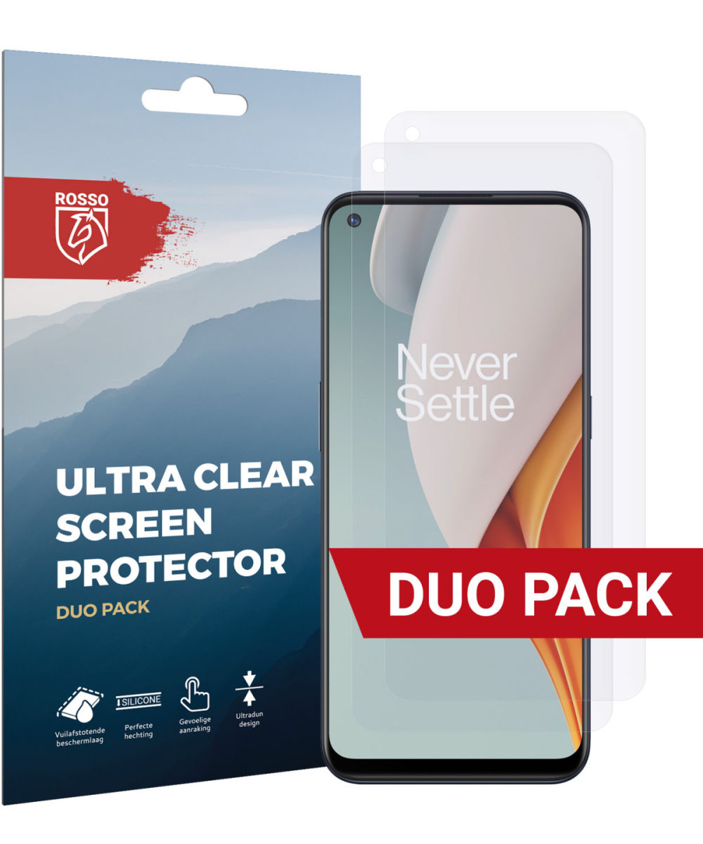 Rosso OnePlus Nord N100 Ultra Clear Screen Protector Duo Pack afbeelding 1