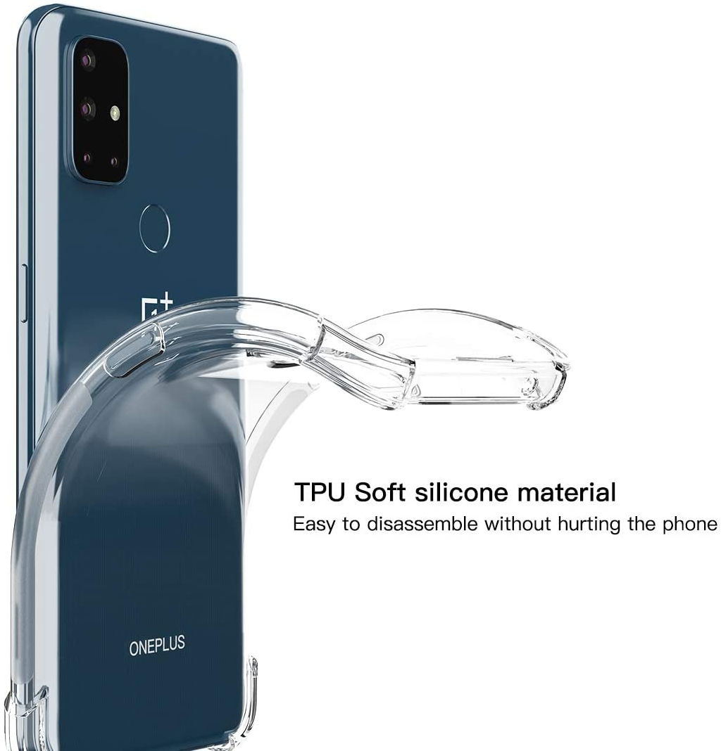 OnePlus Nord N10 Hoesje TPU Schokbestendig Transparant afbeelding 6