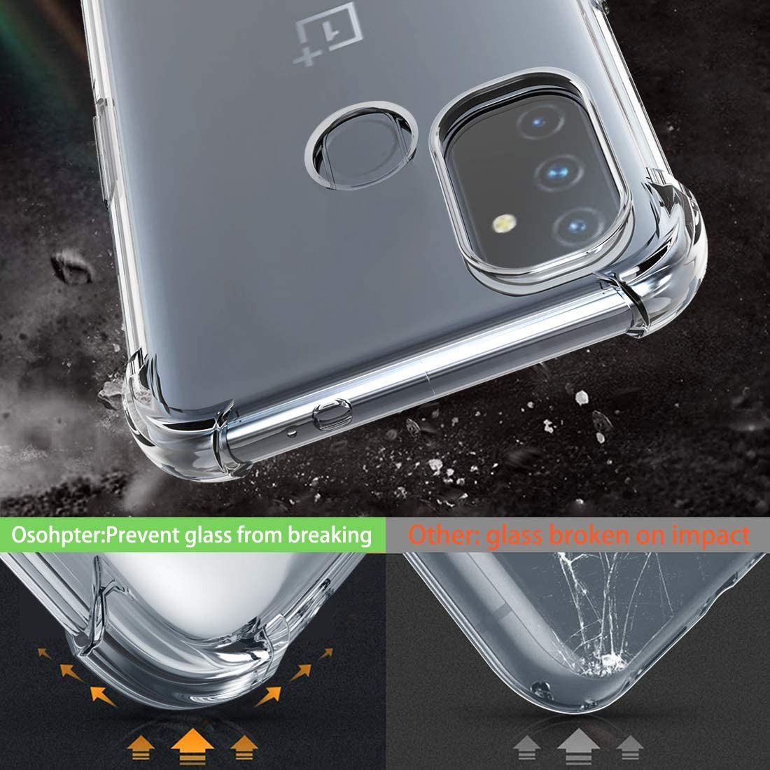 OnePlus Nord N100 Hoesje TPU Schokbestendig Transparant afbeelding 11