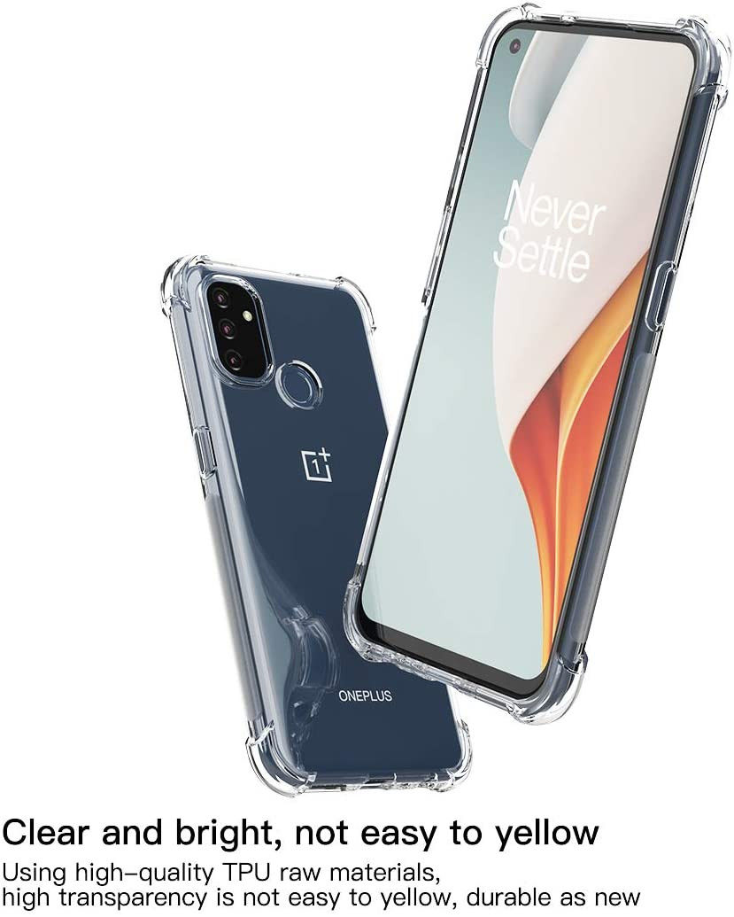 OnePlus Nord N100 Hoesje TPU Schokbestendig Transparant afbeelding 2