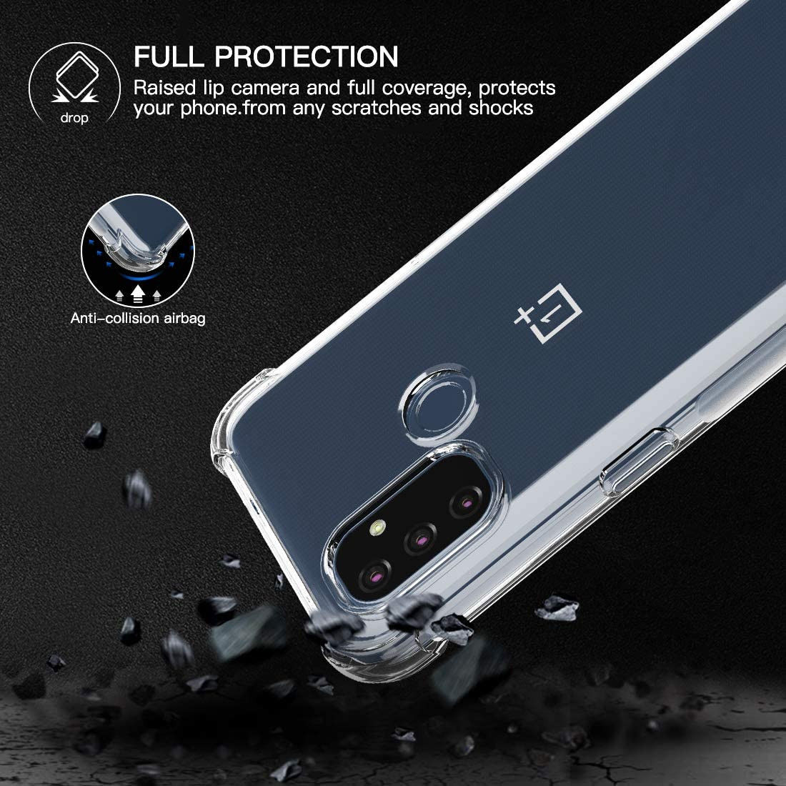 OnePlus Nord N100 Hoesje TPU Schokbestendig Transparant afbeelding 7