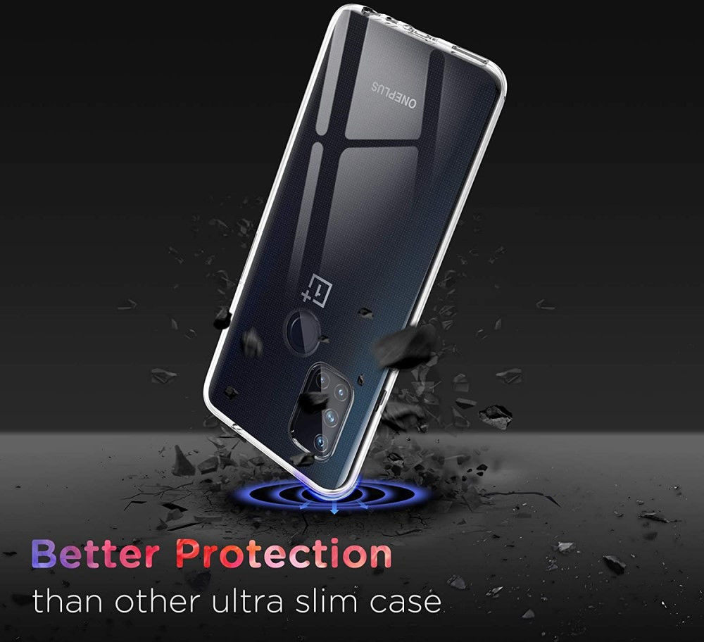 OnePlus Nord N10 5G Back Cover Dun TPU Transparant afbeelding 4