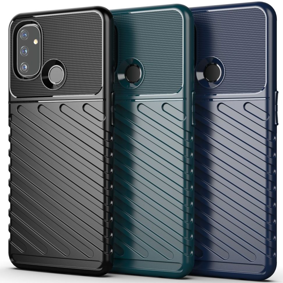 OnePlus Nord N100 Hoesje TPU Thunder Design Zwart afbeelding 3