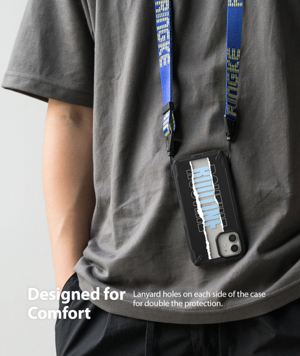 Ringke Fusion X Design Apple iPhone 12 / 12 Pro Hoesje Ticket Band afbeelding 7