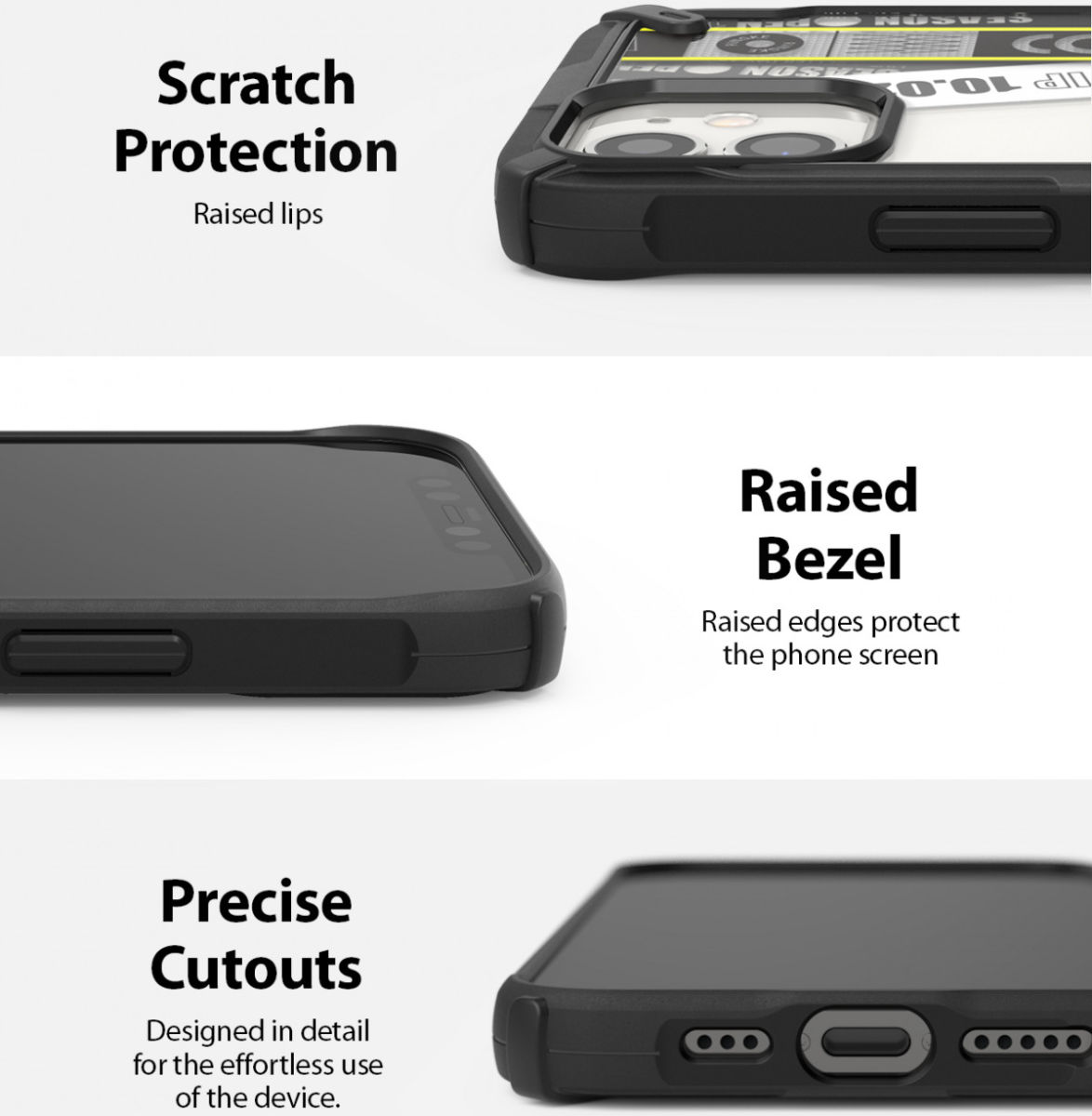 Ringke Fusion X Design Apple iPhone 12 / 12 Pro Hoesje Ticket Band afbeelding 3